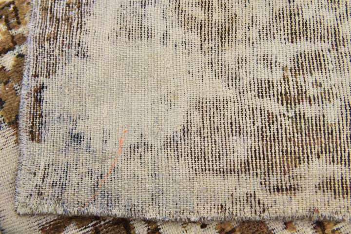 5' x 6' 7 Hand Knotted Ultra Vintage Persian Wool Square Rug