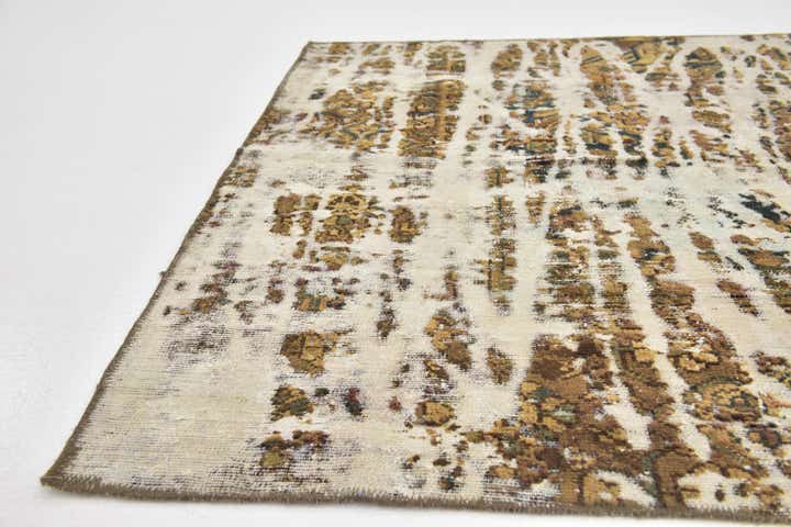 5' x 6' 7 Hand Knotted Ultra Vintage Persian Wool Square Rug