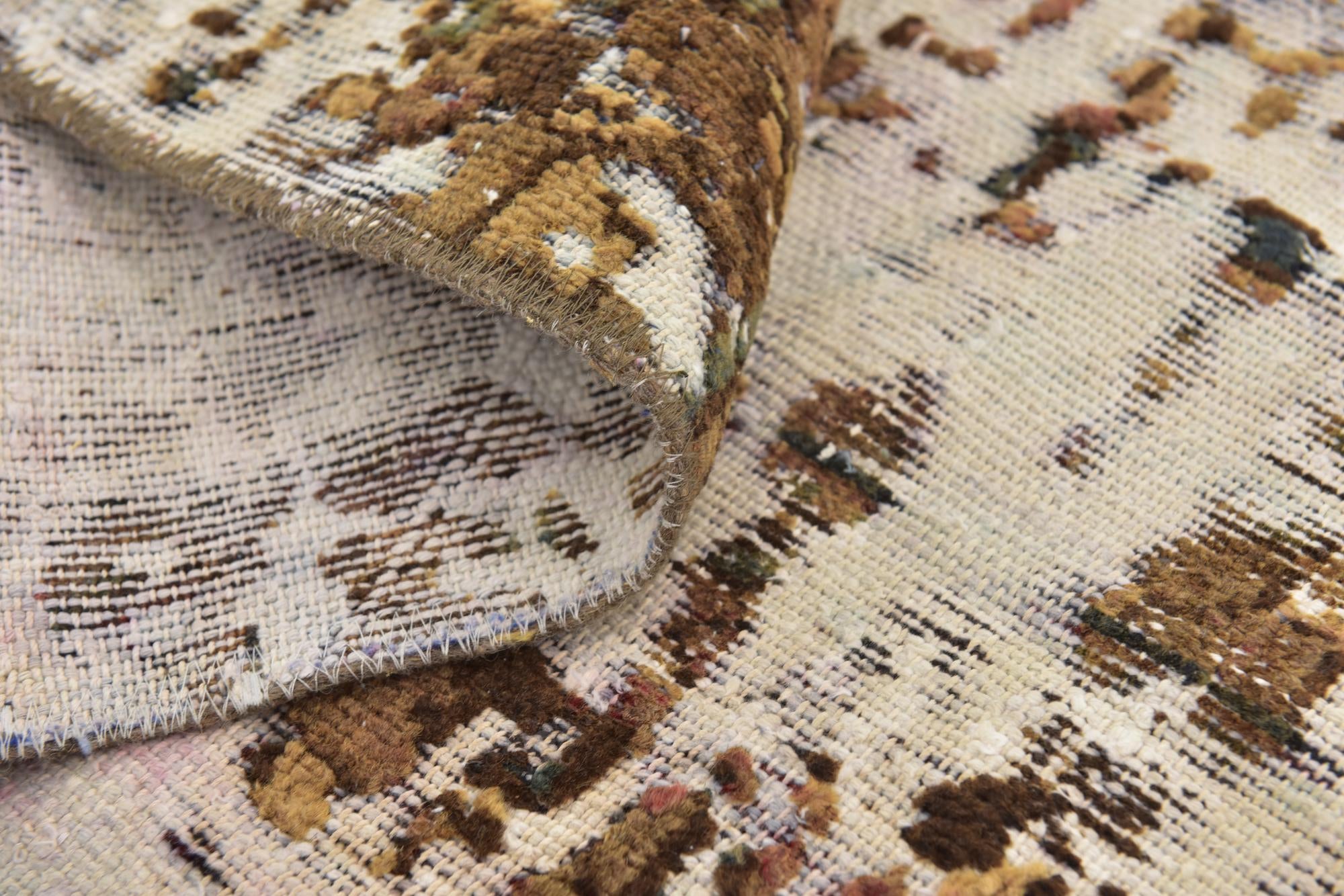 5' x 6' 7 Hand Knotted Ultra Vintage Persian Wool Square Rug