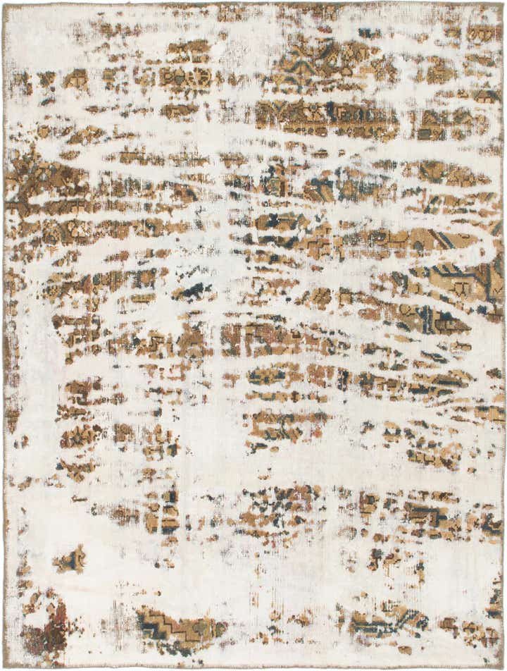 5' x 6' 7 Hand Knotted Ultra Vintage Persian Wool Square Rug