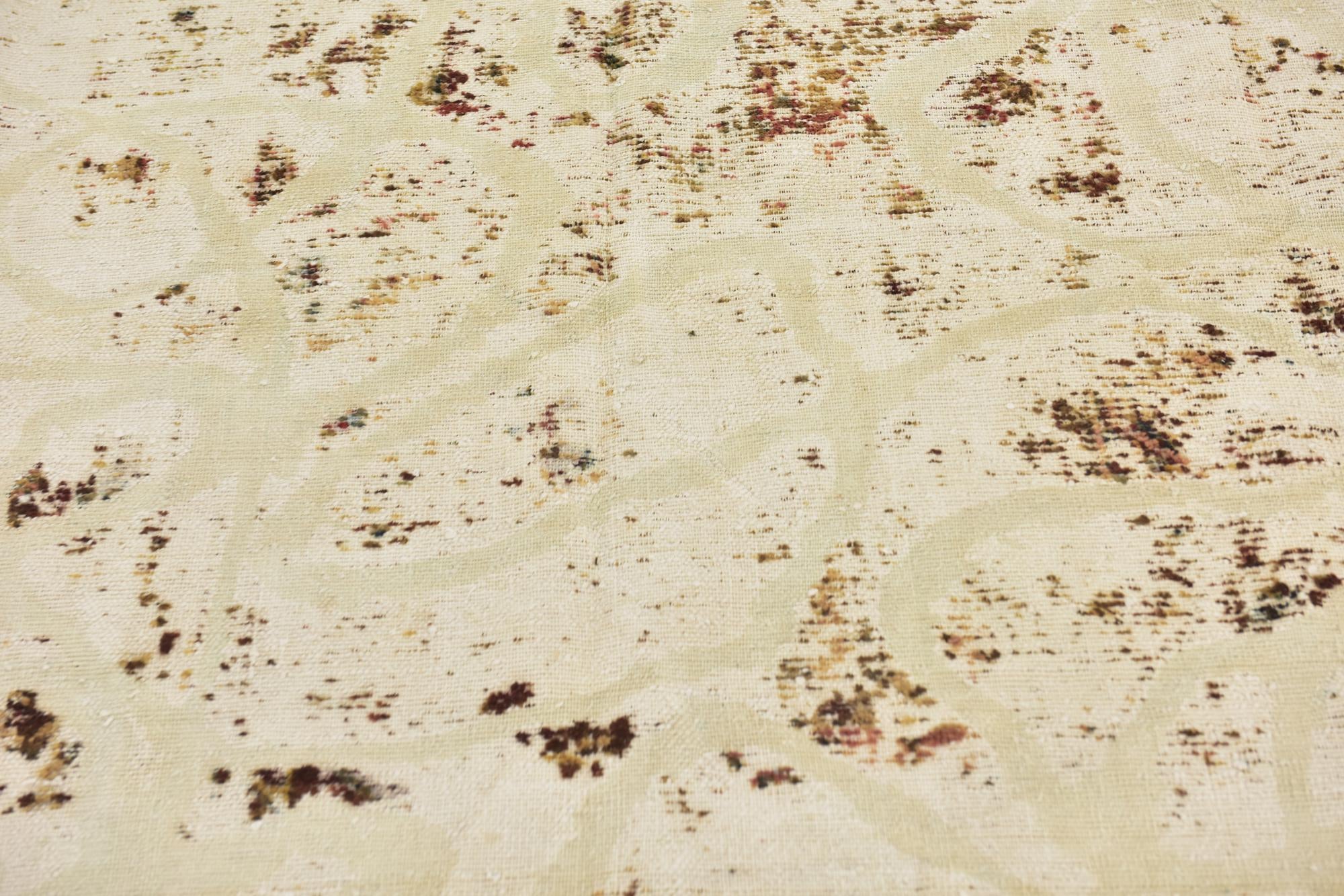 7' x 8' 2 Hand Knotted Ultra Vintage Persian Wool Square Rug