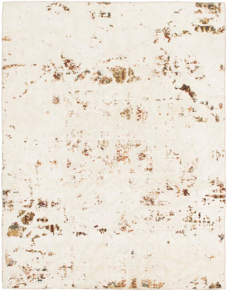 Detail image of 7' x 8' 2 Hand Knotted Ultra Vintage Persian Wool Square Rug