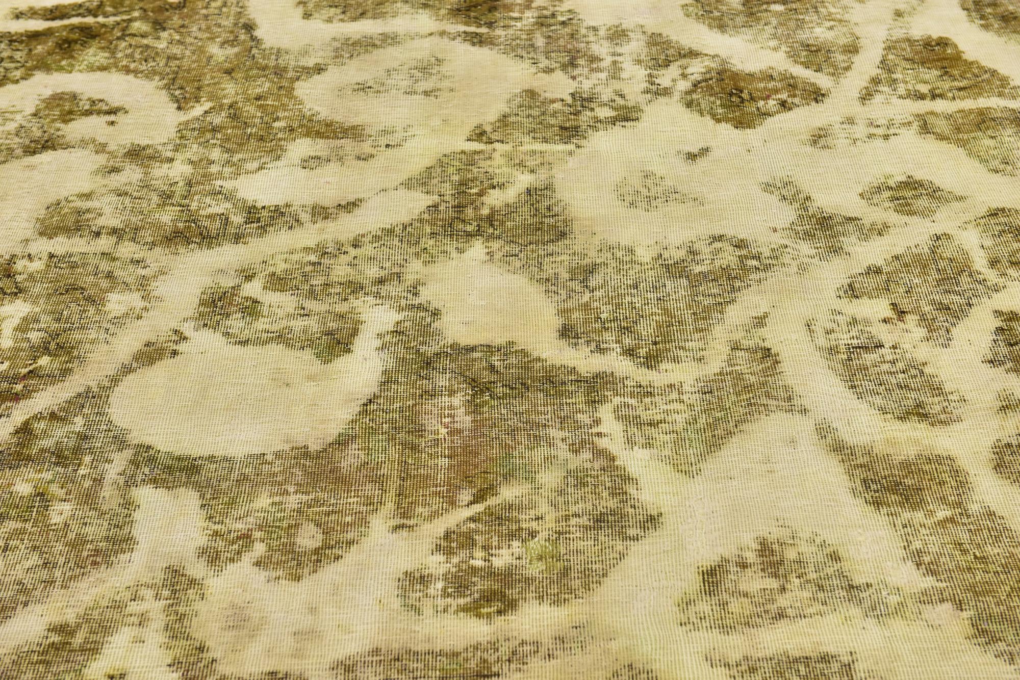 8' 9 x 9' Hand Knotted Ultra Vintage Persian Wool Square Rug