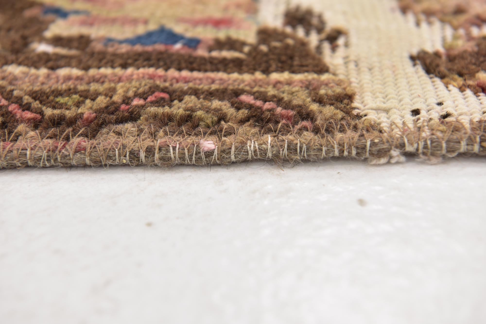 3' 3 x 3' 9 Hand Knotted Ultra Vintage Persian Wool Square Rug