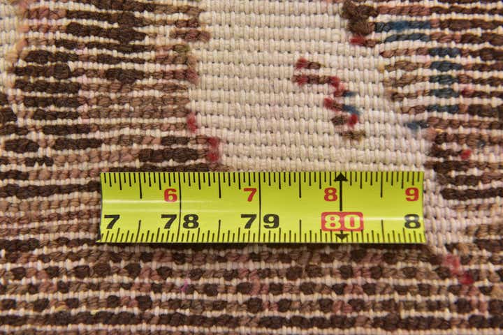 3' 3 x 3' 9 Hand Knotted Ultra Vintage Persian Wool Square Rug