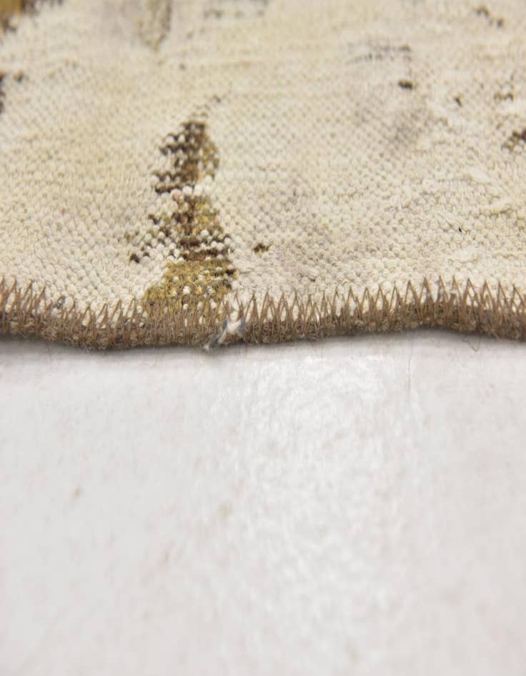 Detail image of 3' 10 x 4'  Hand Knotted Ultra Vintage Persian Wool Square Rug