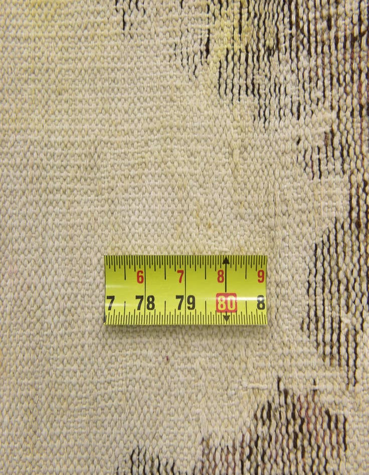 Detail image of 3' 10 x 4'  Hand Knotted Ultra Vintage Persian Wool Square Rug