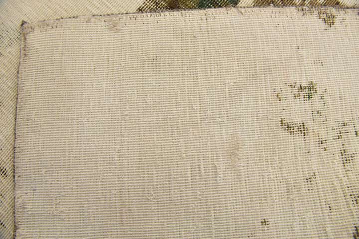 3' 8 x 3' 10 Hand Knotted Ultra Vintage Persian Wool Square Rug