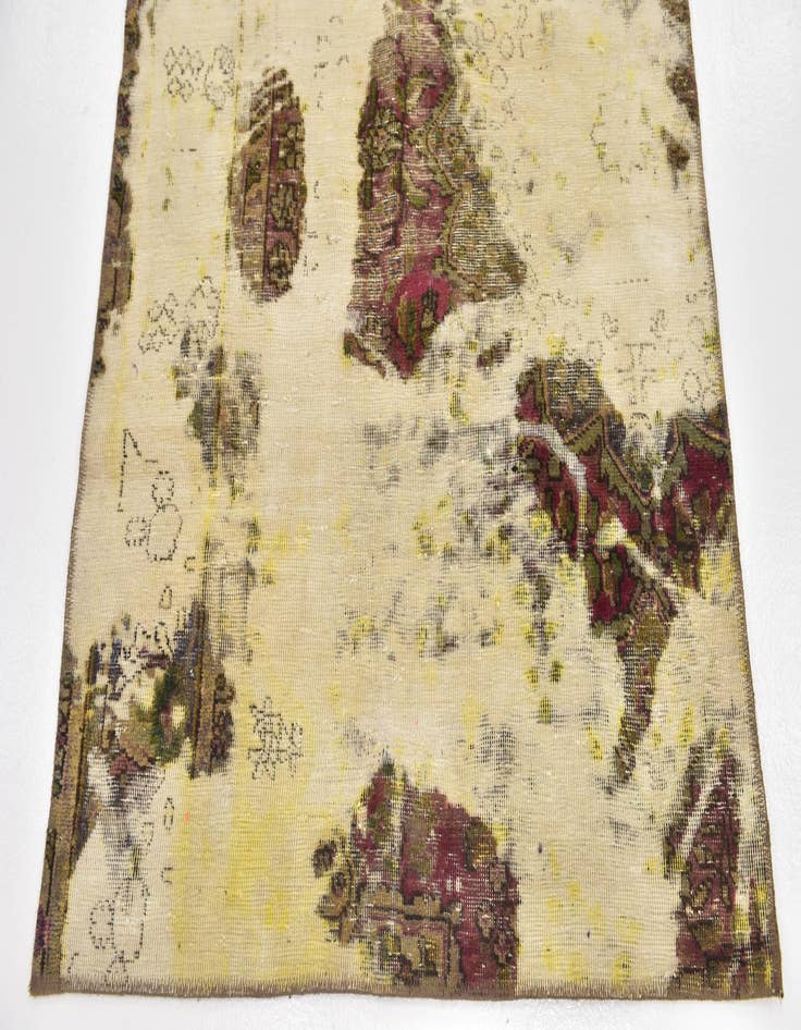 Detail image of 3' 9 x 4' 3  Hand Knotted Ultra Vintage Persian Wool Square Rug