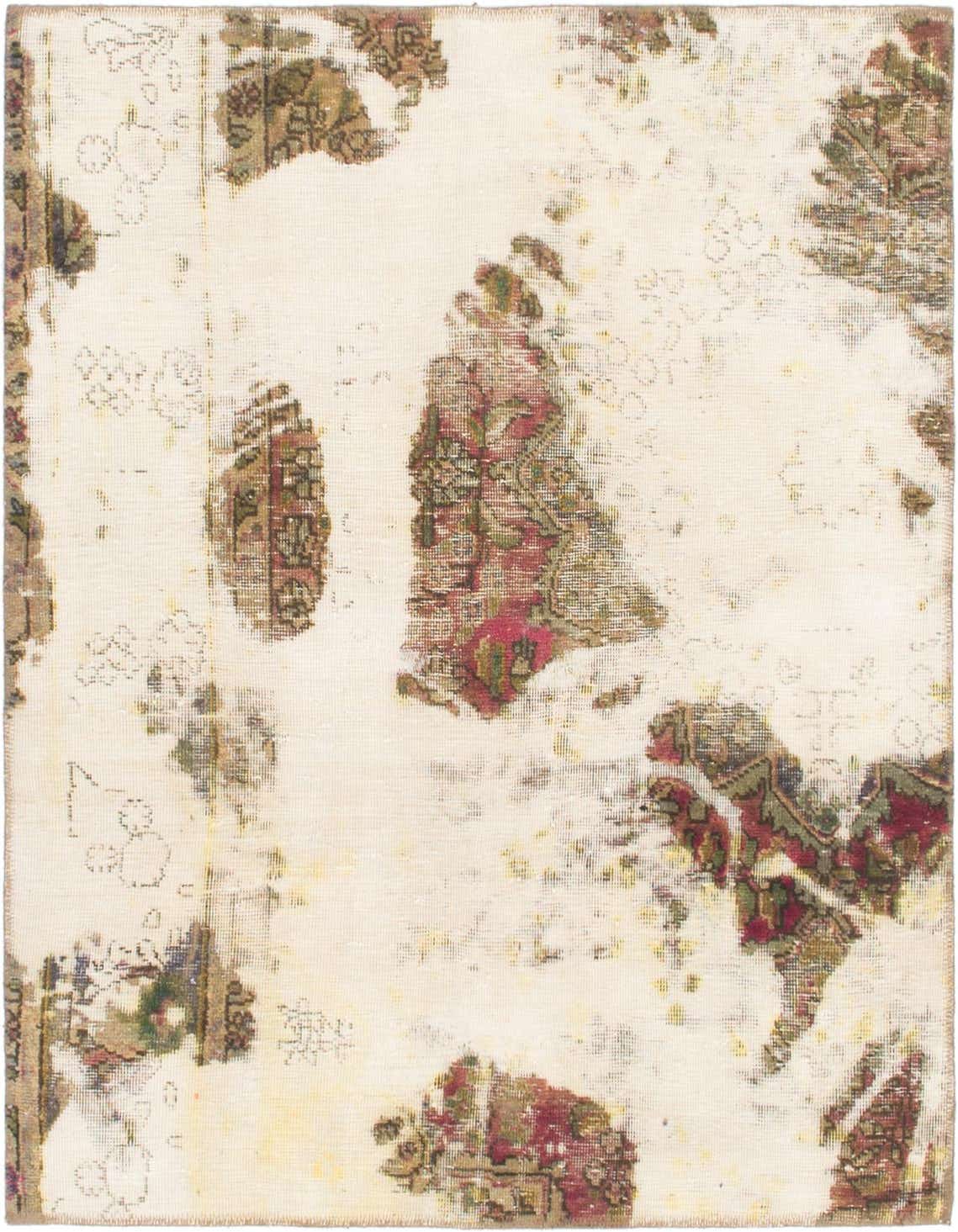 Primary image 3' 9 x 4' 3  Hand Knotted Ultra Vintage Persian Wool Square Rug