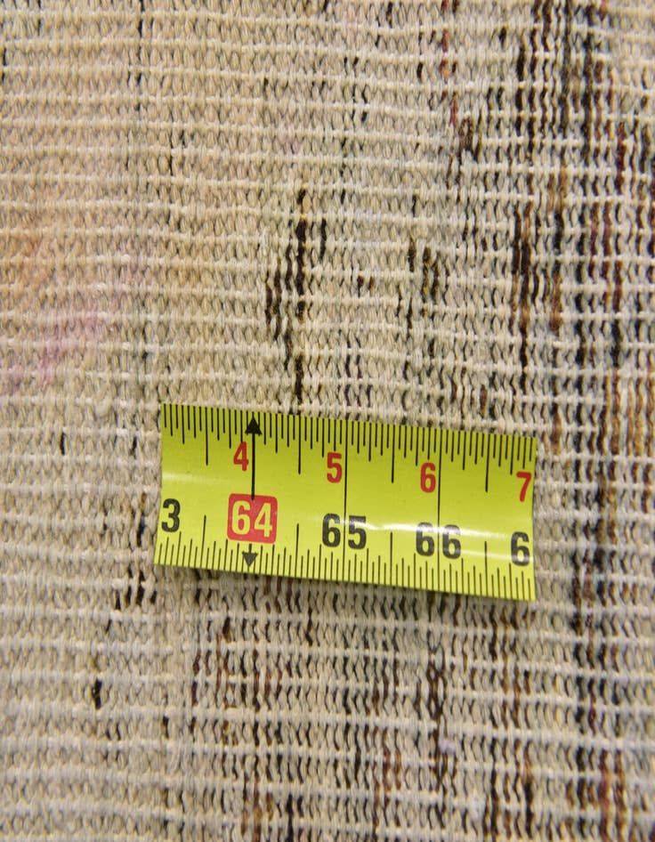 Detail image of 3' x 3' 7  Hand Knotted Ultra Vintage Persian Wool Square Rug