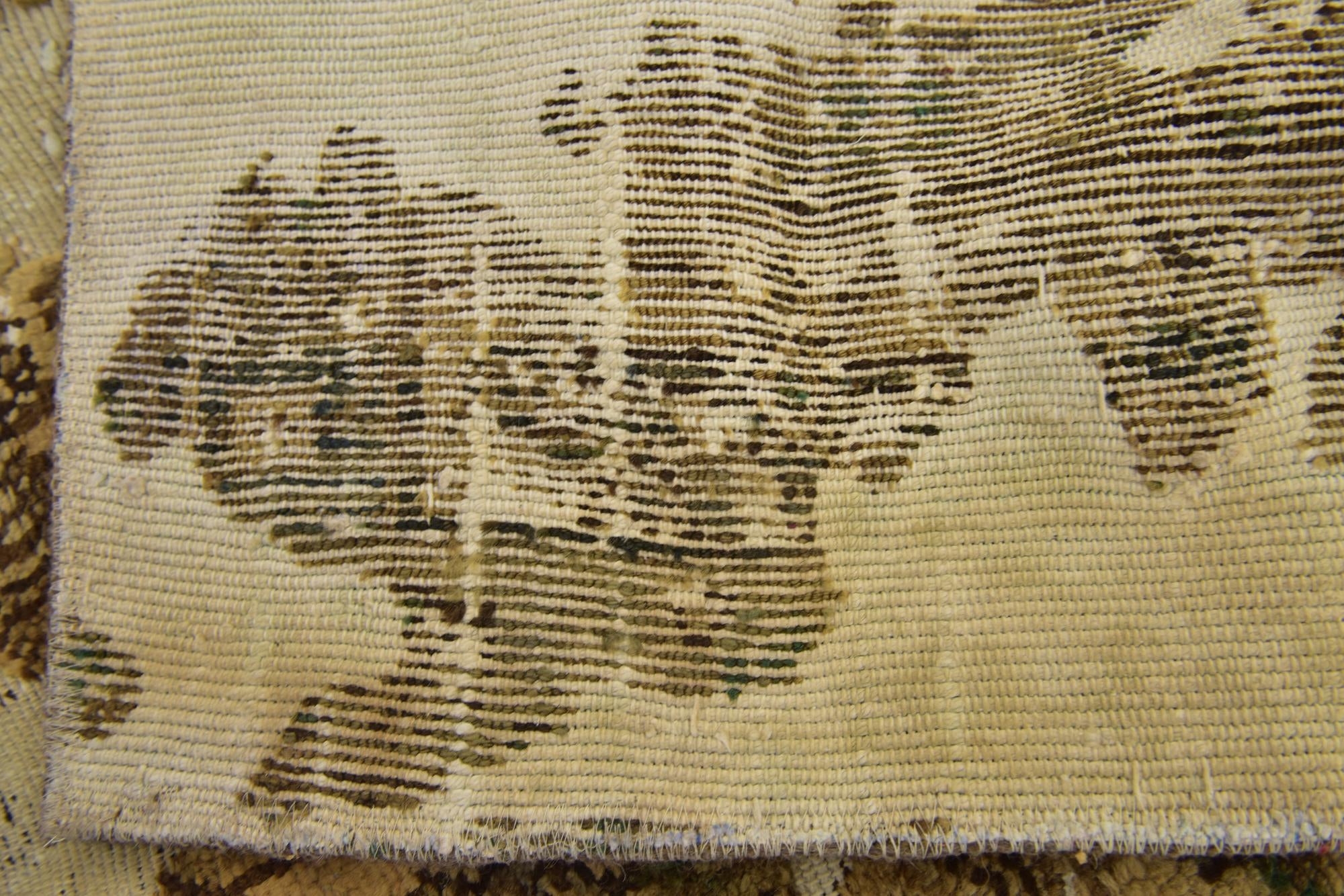 6' x 7' 2 Hand Knotted Ultra Vintage Persian Wool Square Rug
