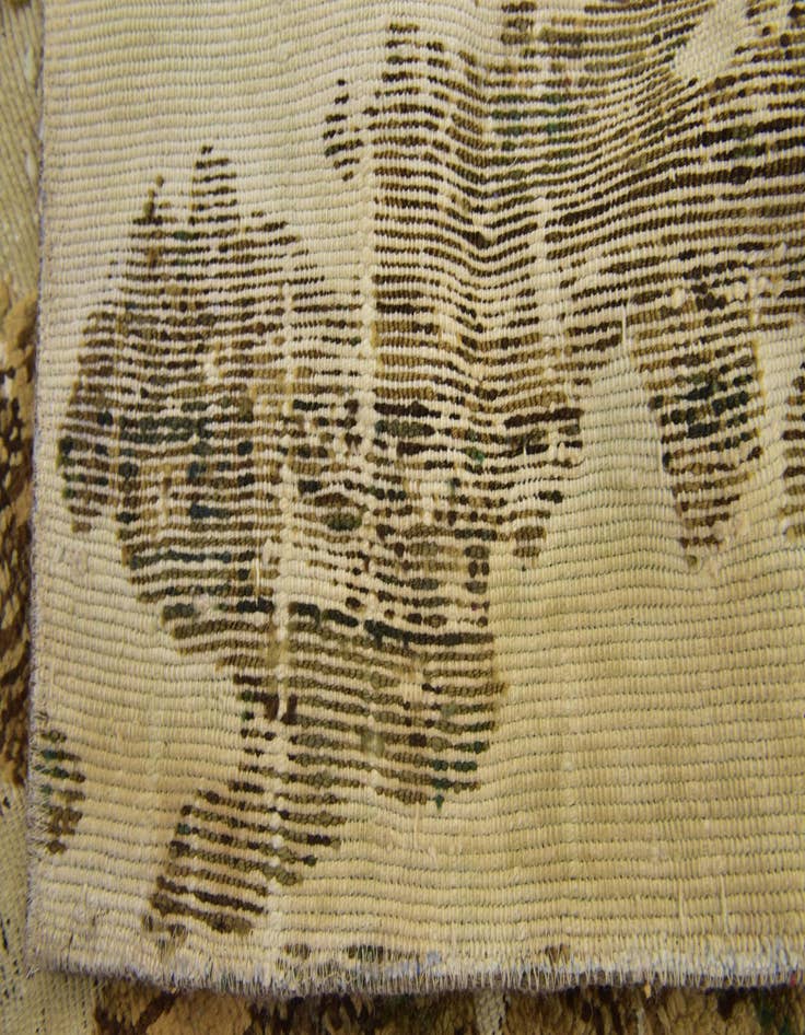 Detail image of 6' x 7' 2  Hand Knotted Ultra Vintage Persian Wool Square Rug