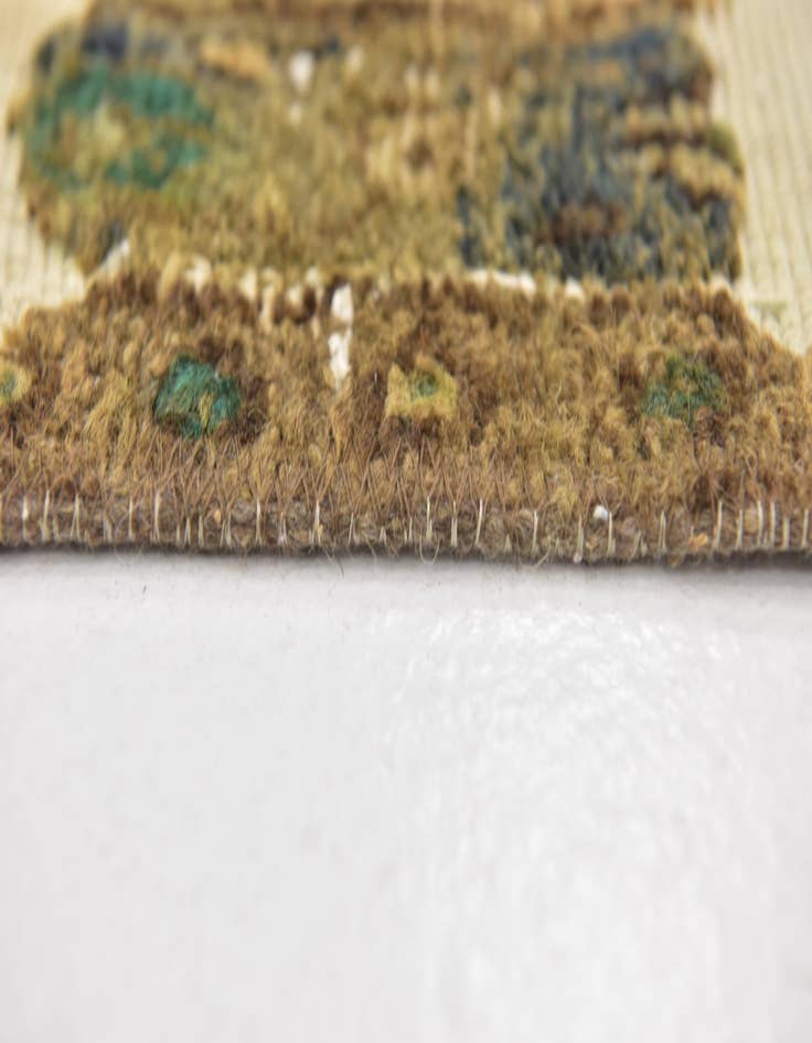 Detail image of 6' x 7' 2  Hand Knotted Ultra Vintage Persian Wool Square Rug