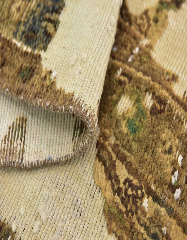 Detail image of 6' x 7' 2  Hand Knotted Ultra Vintage Persian Wool Square Rug