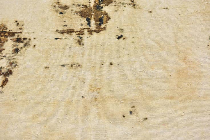 Detail image of 4' 9 x 5' 6 Hand Knotted Ultra Vintage Persian Wool Square Rug