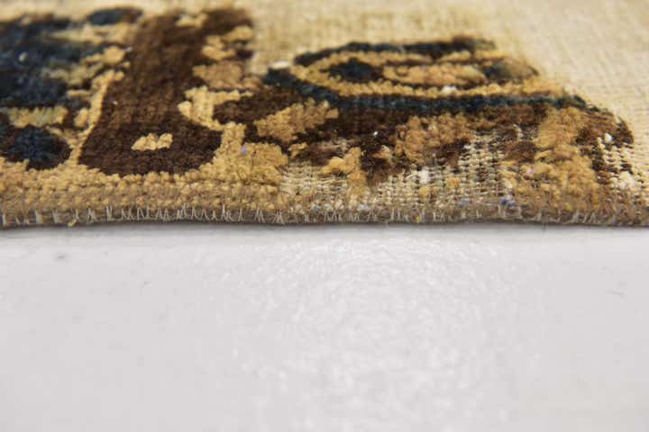 4' 9 x 5' 6 Hand Knotted Ultra Vintage Persian Wool Square Rug
