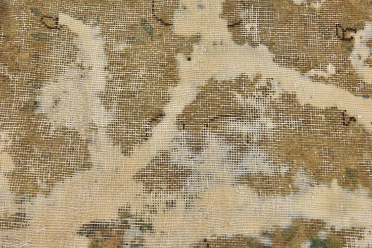 Detail image of 6' x 6' 9 Hand Knotted Ultra Vintage Persian Wool Square Rug