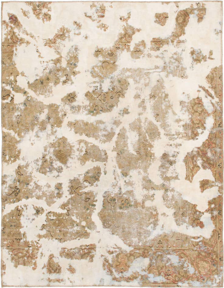 Detail image of 6' x 6' 9 Hand Knotted Ultra Vintage Persian Wool Square Rug