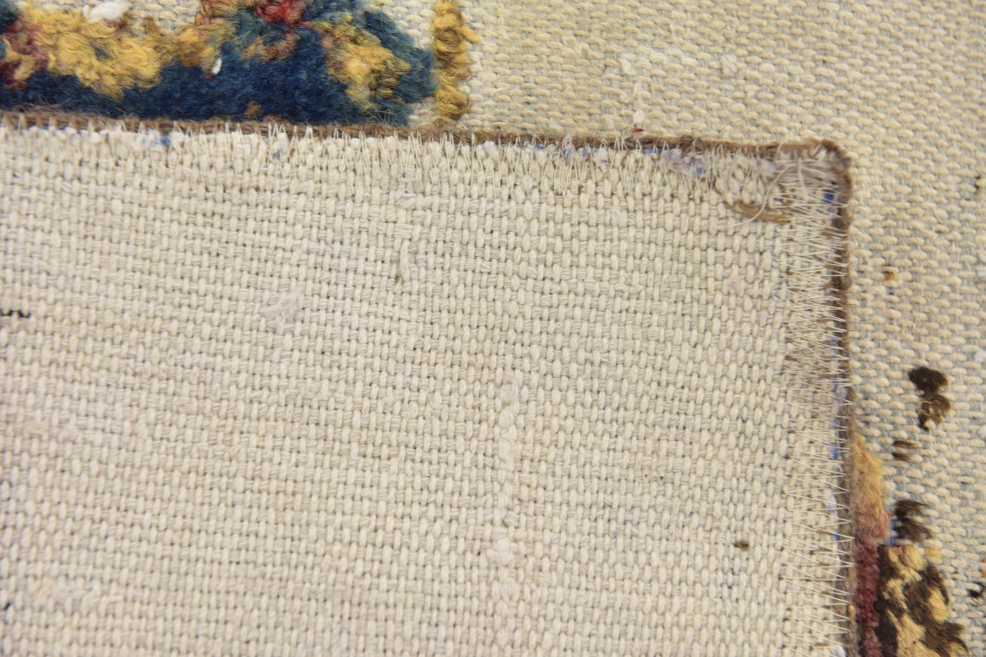 4' 9 x 4' 10 Hand Knotted Ultra Vintage Persian Wool Square Rug