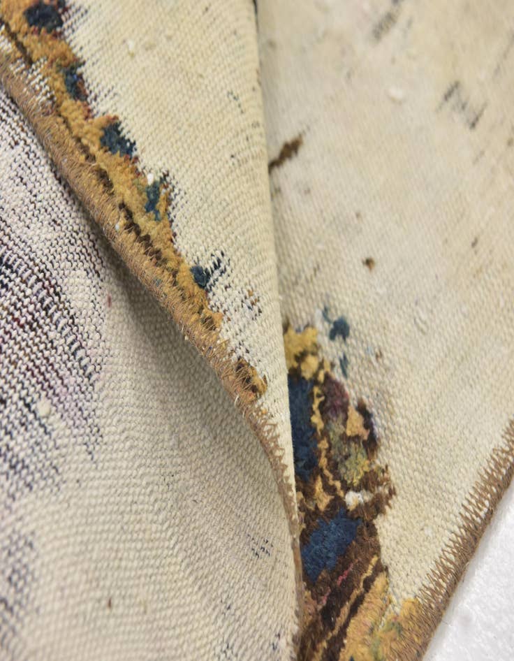 Detail image of 4' 9 x 4' 10  Hand Knotted Ultra Vintage Persian Wool Square Rug