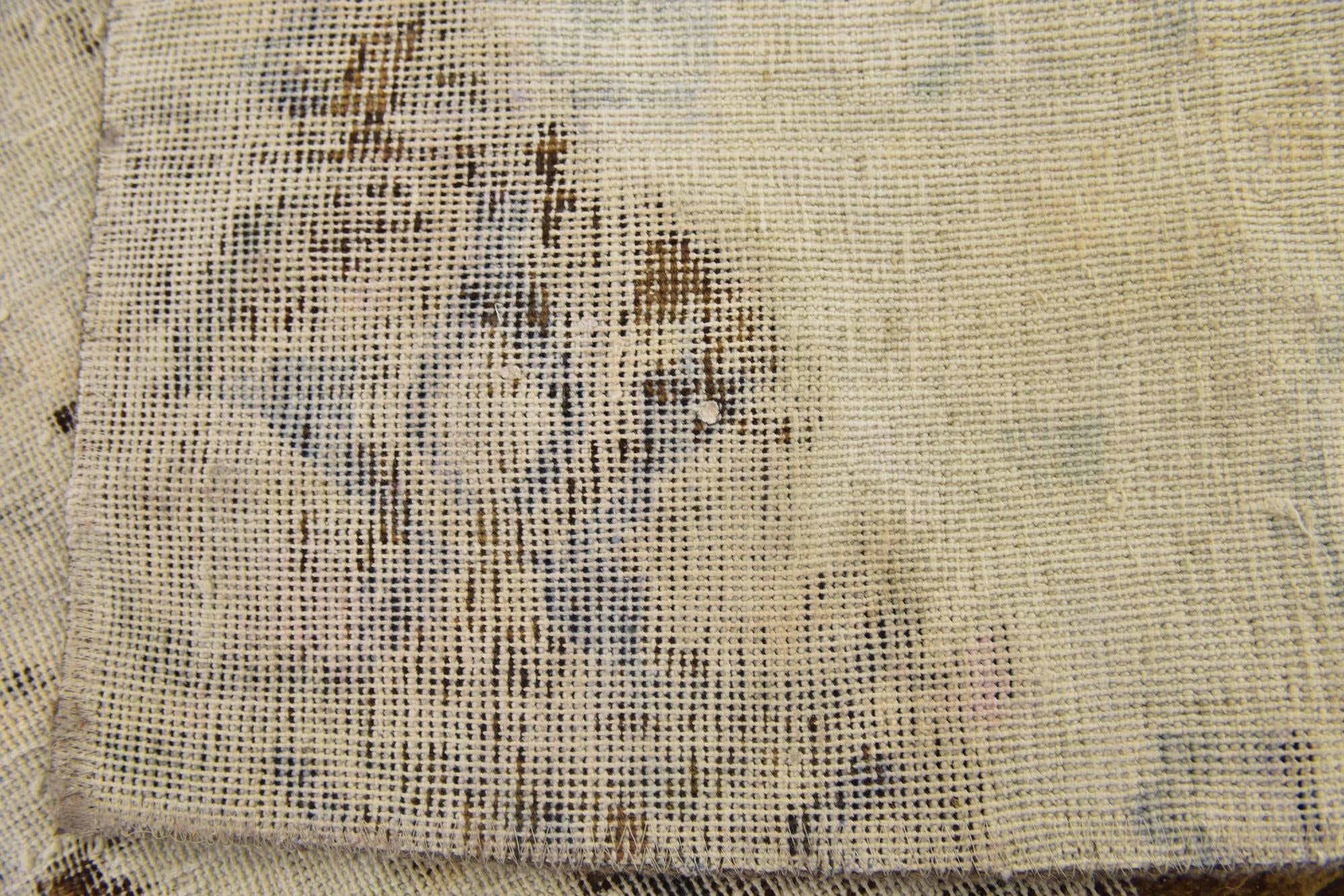 5' 4 x 6' 5 Hand Knotted Ultra Vintage Persian Wool Square Rug