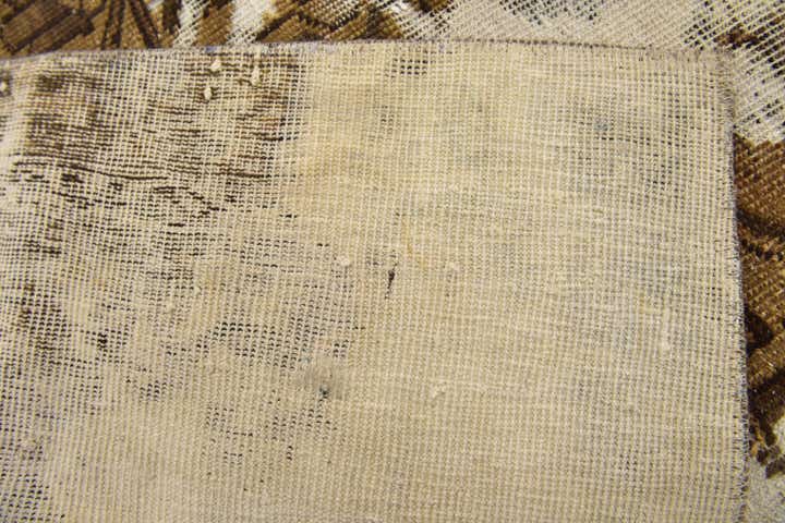 4' 4 x 5' Hand Knotted Ultra Vintage Persian Wool Square Rug