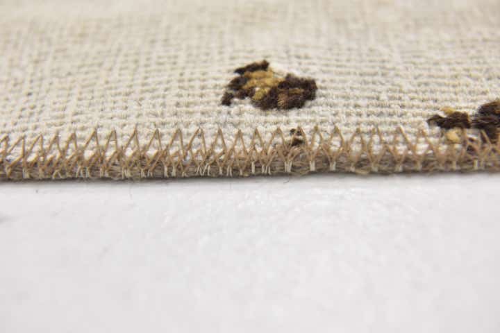 4' 4 x 5' Hand Knotted Ultra Vintage Persian Wool Square Rug