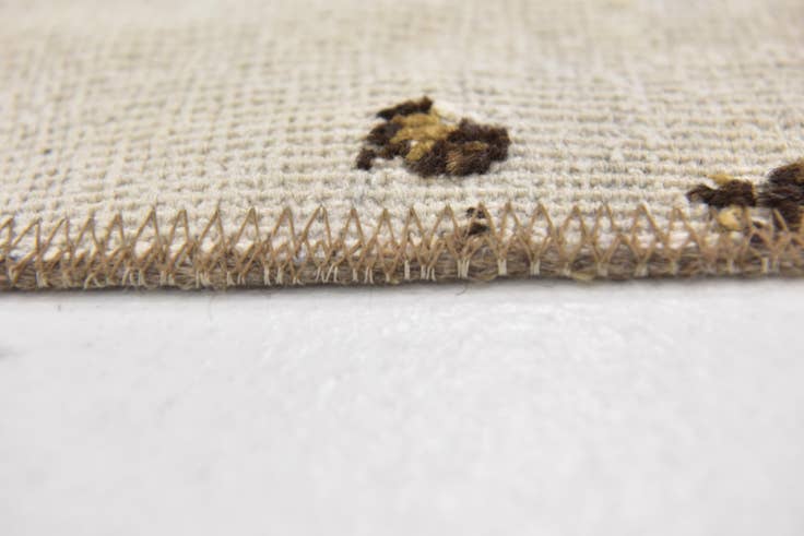 Detail image of 4' 4 x 5' Hand Knotted Ultra Vintage Persian Wool Square Rug