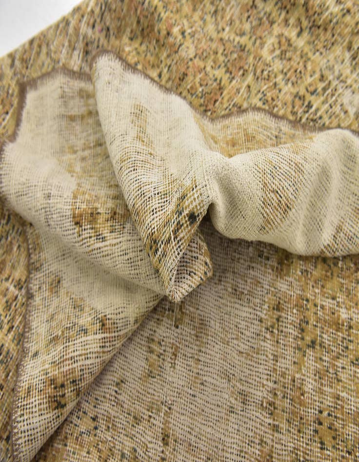 Detail image of 5' x 5' 4  Hand Knotted Ultra Vintage Persian Wool Square Rug