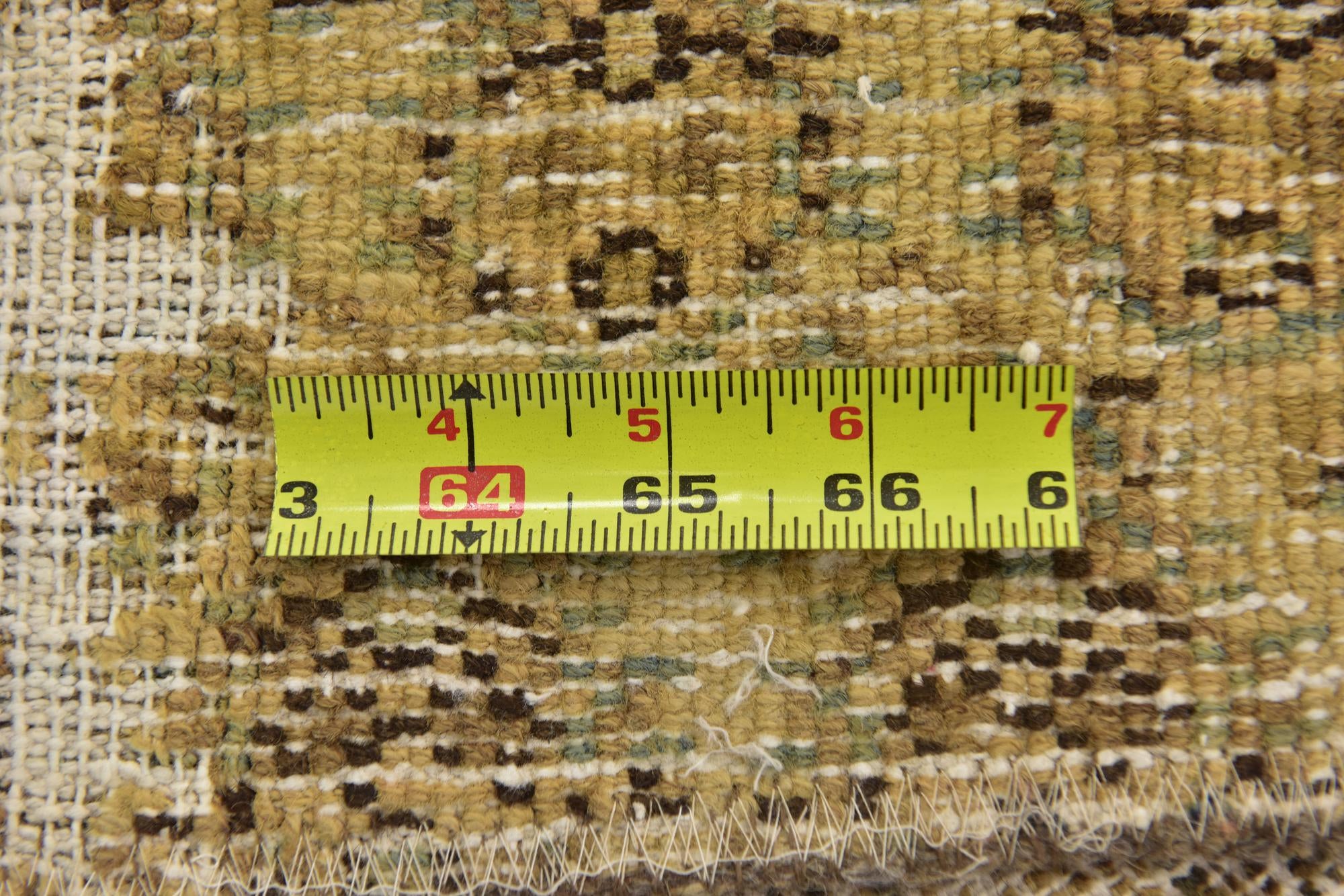 5' x 5' 4 Hand Knotted Ultra Vintage Persian Wool Square Rug