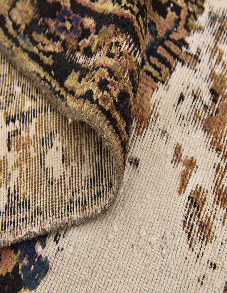 Detail image of 5' 5 x 6' 2  Hand Knotted Ultra Vintage Persian Wool Square Rug