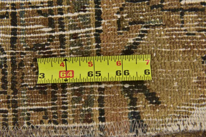 8' 10 x 9' 10 Hand Knotted Ultra Vintage Persian Wool Square Rug