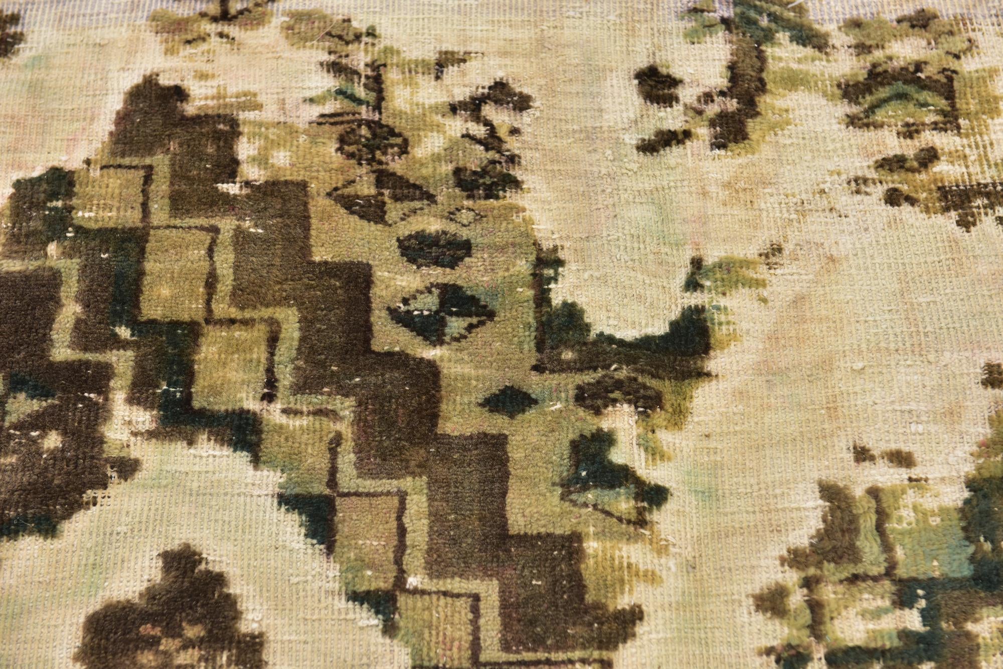 185cm x 185cm anudado a mano Ultra Vintage Alfombra Persa Lana Cuadrado