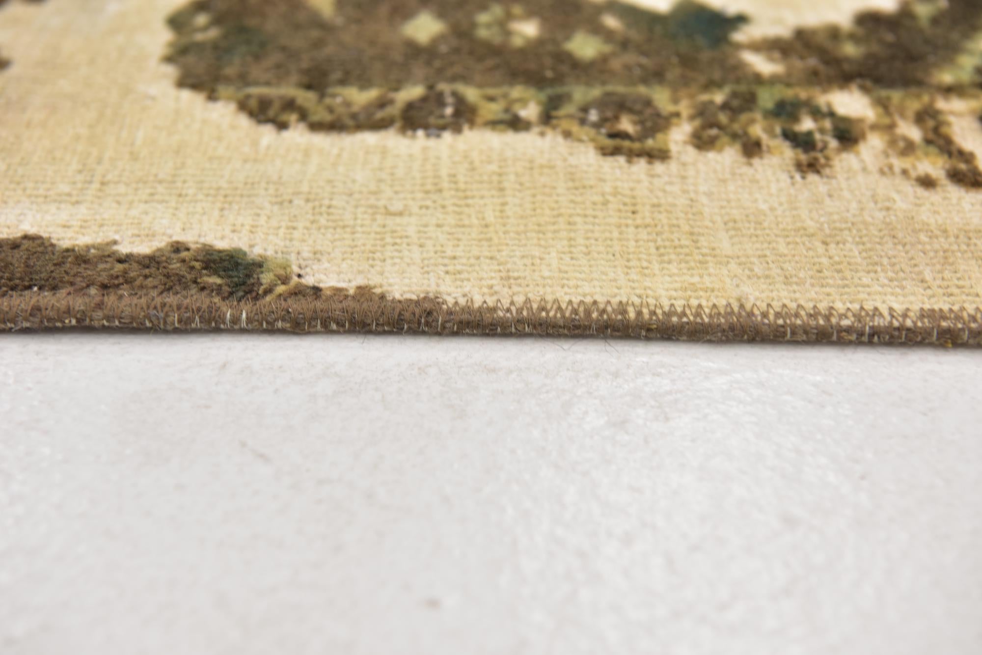 185cm x 185cm anudado a mano Ultra Vintage Alfombra Persa Lana Cuadrado