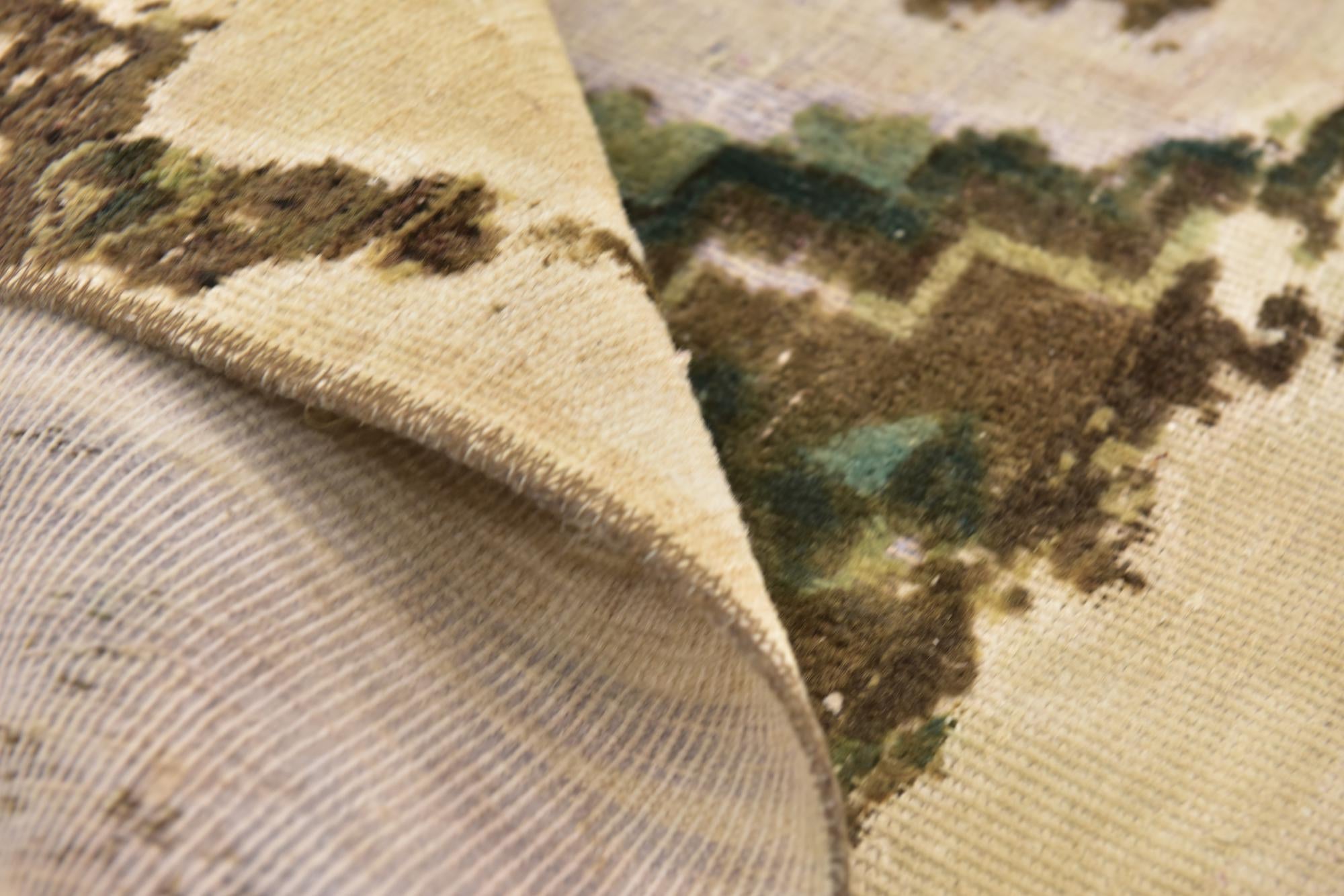 185cm x 185cm anudado a mano Ultra Vintage Alfombra Persa Lana Cuadrado