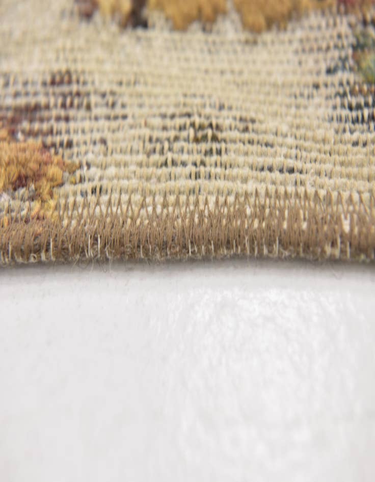 Detail image of 3' 6 x 3' 10 Hand Knotted Ultra Vintage Persian Wool Square Rug