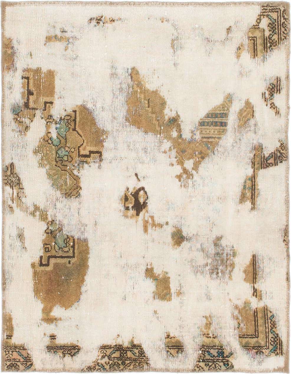 Primary image  3' 6 x 3' 10  Hand Knotted Ultra Vintage Persian Wool Square Rug