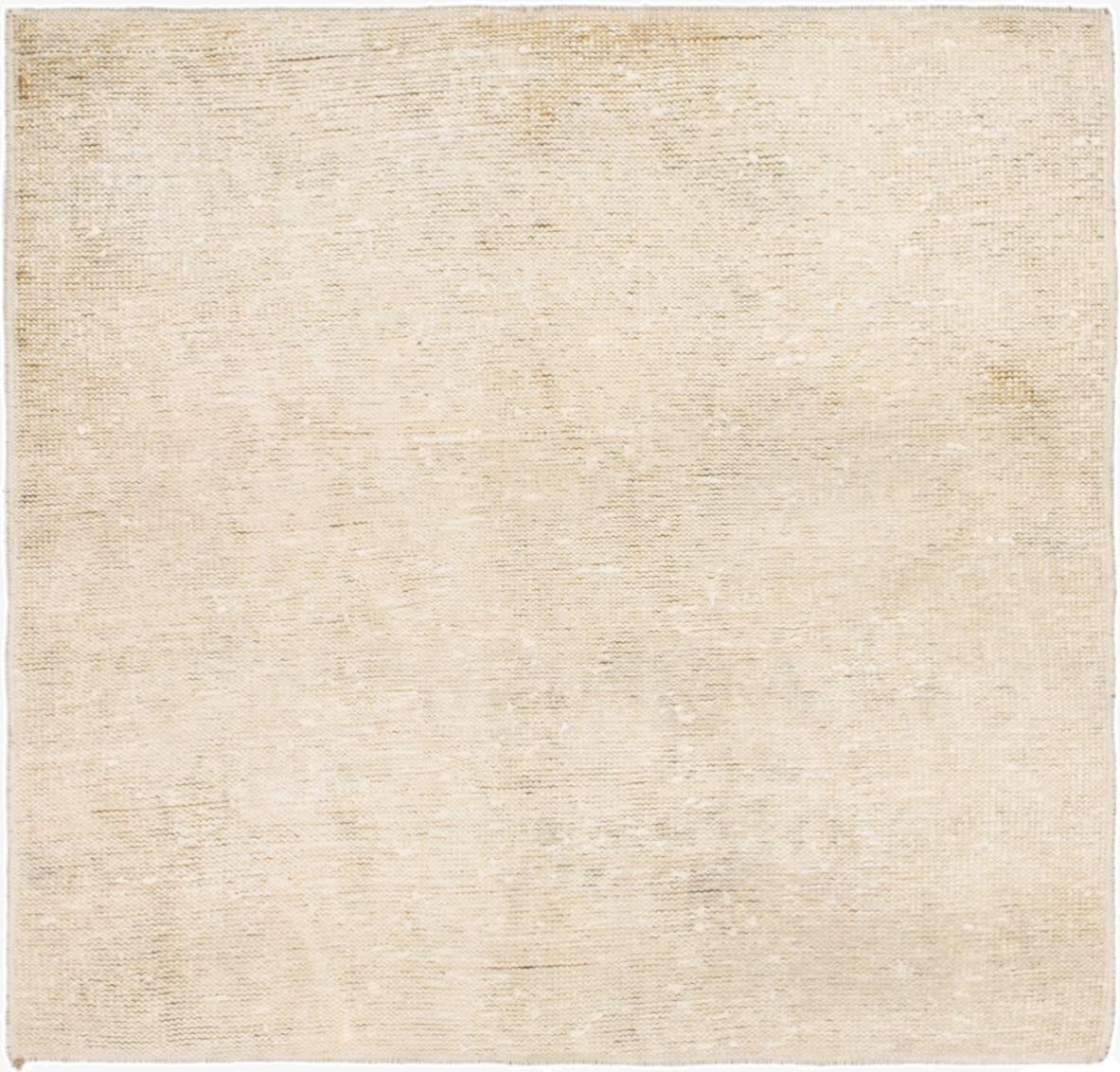 100cm x 105cm  Hand Knotted Ultra Vintage Persian Wool Square Rug