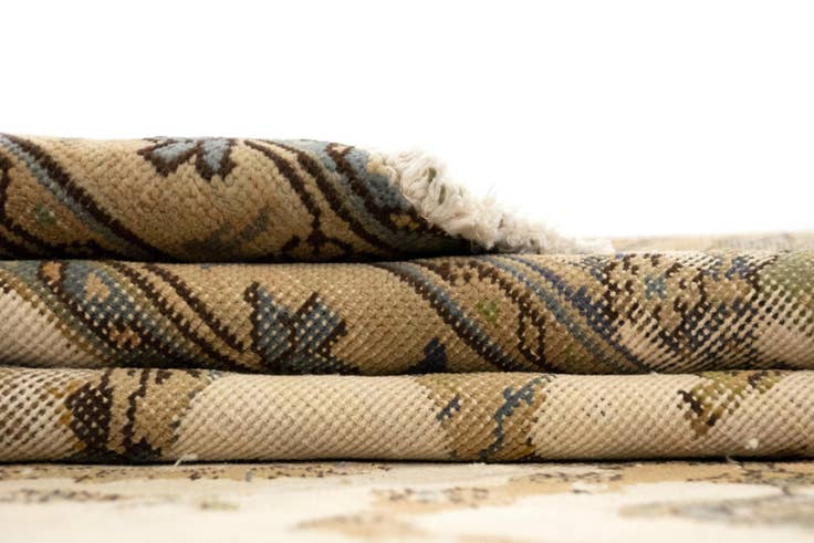 Detail image of 290cm x 330cm Hand Knotted Vintage Royal Persian Wool Square Rug
