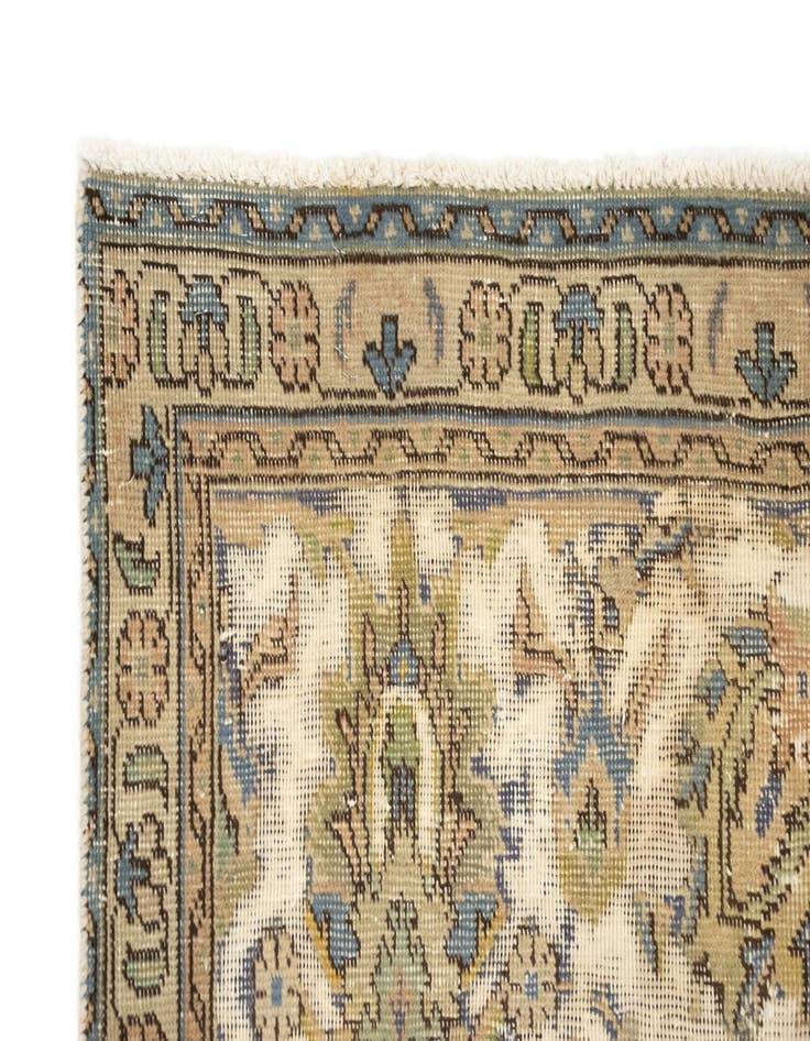 Detail image of 9' 7 x 10' 10  Hand Knotted Vintage Royal Persian Wool Square Rug