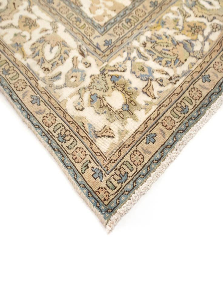 Detail image of 9' 7 x 10' 10  Hand Knotted Vintage Royal Persian Wool Square Rug