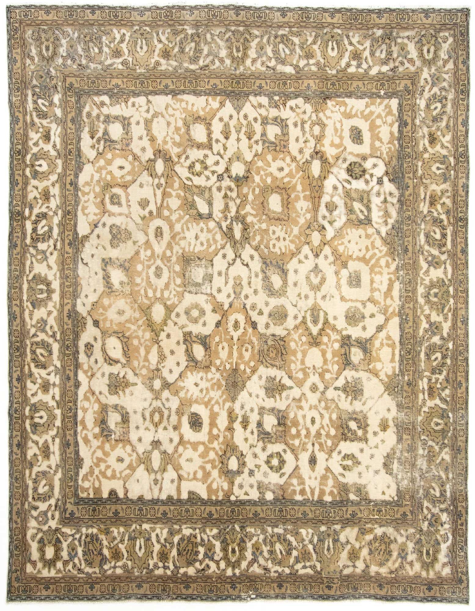 Primary image 9' 7 x 10' 10  Hand Knotted Vintage Royal Persian Wool Square Rug