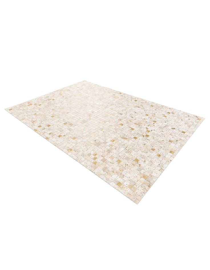 Detail image of 5' 2 x 7' 6 Cowhide Stocks Rug