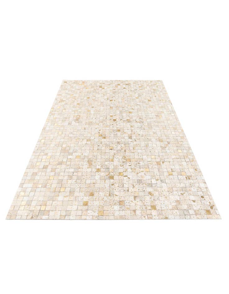 Detail image of 5' 2 x 7' 6 Cowhide Stocks Rug