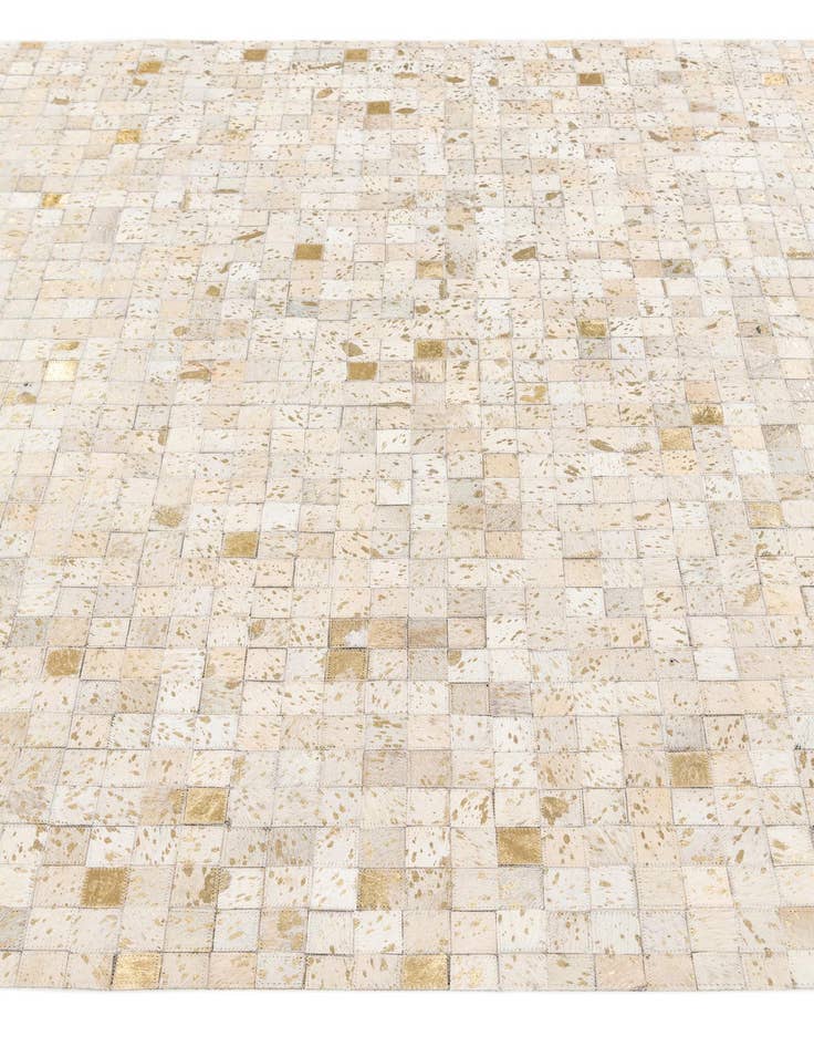 Detail image of 5' 2 x 7' 6 Cowhide Stocks Rug