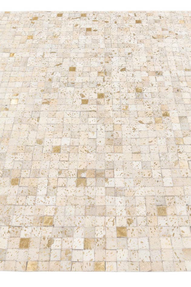Detail image of 5' 2 x 7' 6 Cowhide Stocks Rug