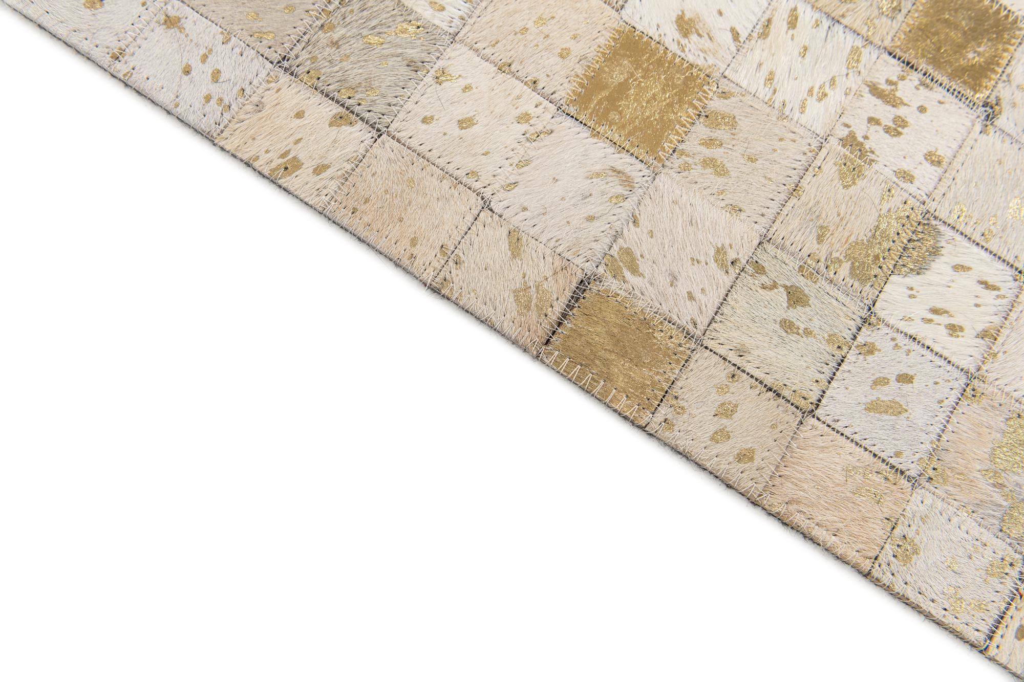 5' 2 x 7' 6 Cowhide Stocks Rug