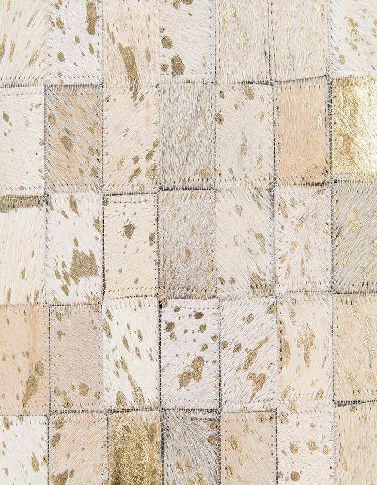 Detail image of 5' 2 x 7' 6 Cowhide Stocks Rug