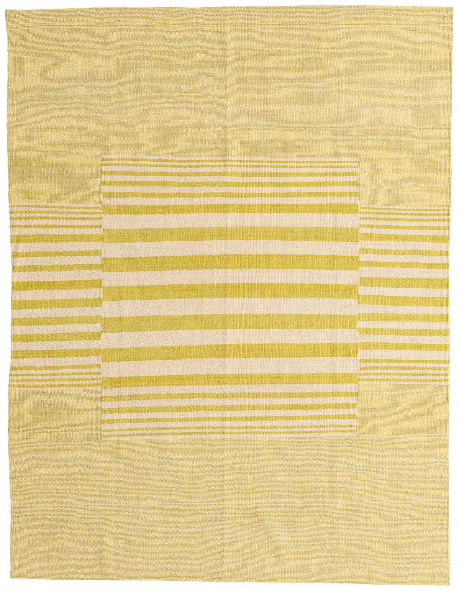 5' 9 x 7' 6 Hand Woven Kilim Modern Wool Rug